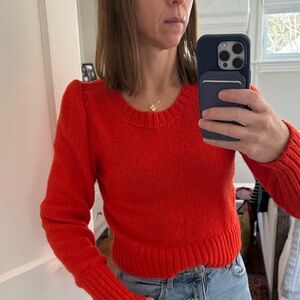 Women's tomato red Maeve Sweater
